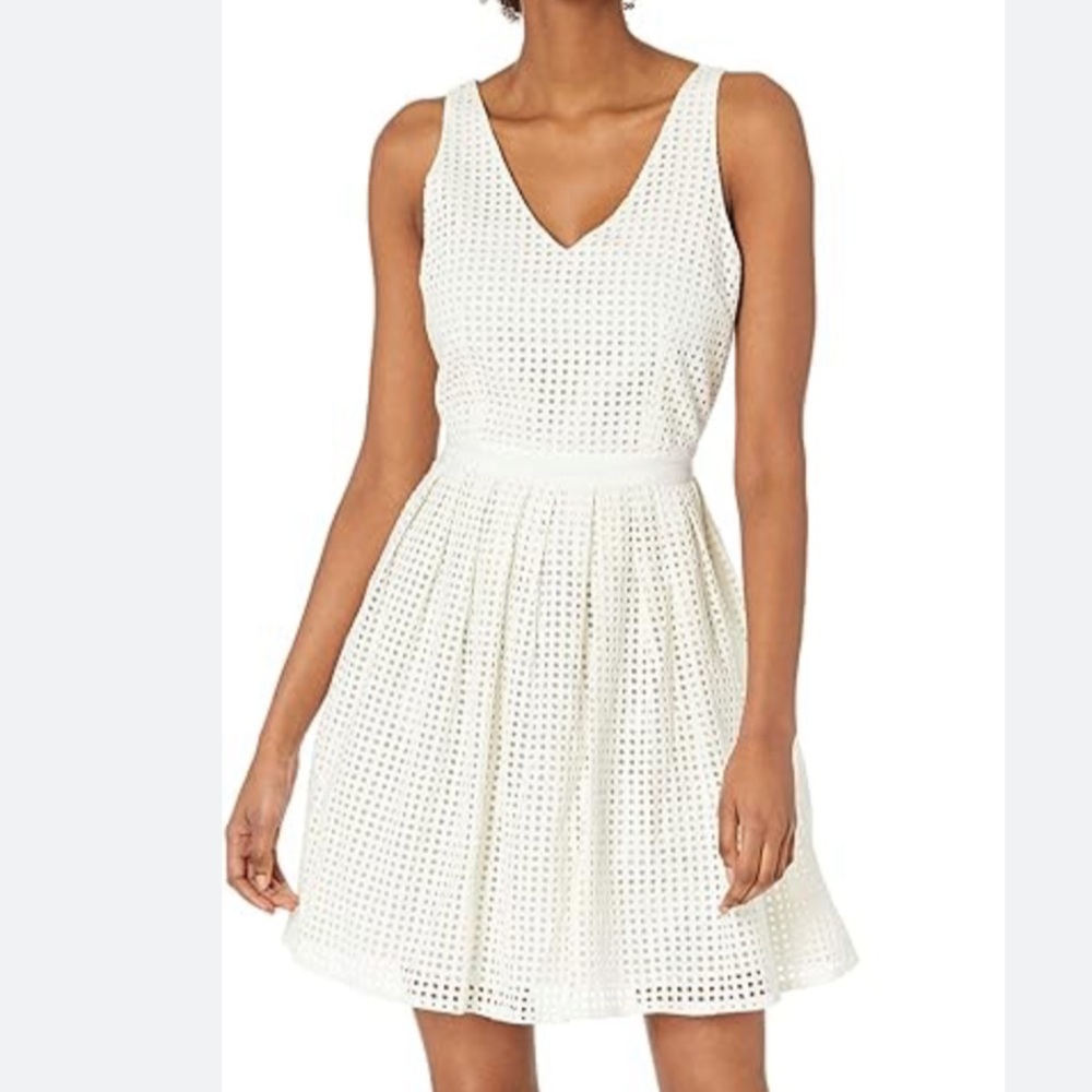 Joie Creneau white mini dress size medium Fariy grange